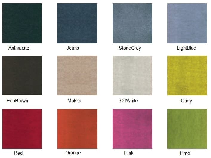 BuzziFelt kleuren