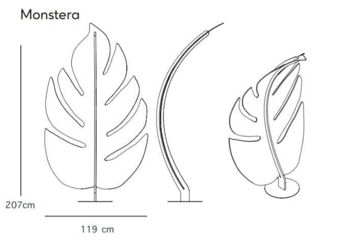 LeaveMe Monstera afmetingen