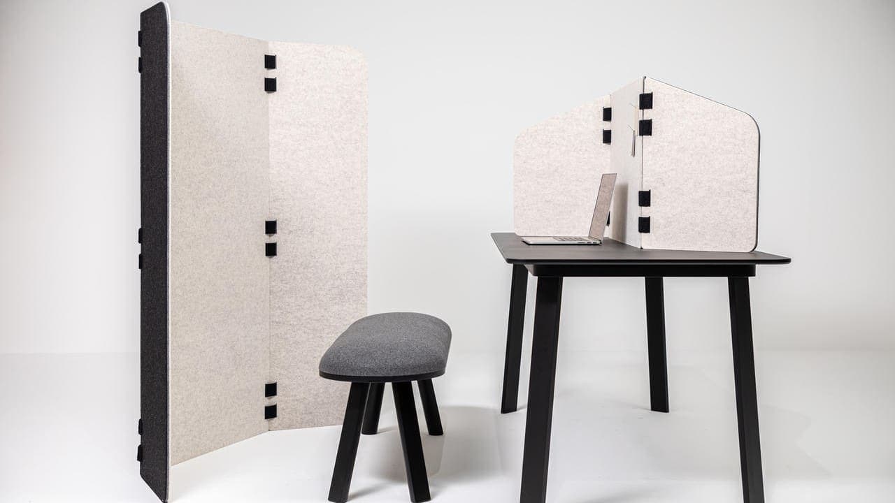 BuzziTriple Home akoestische scherm van BuzziSpace