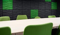 Akoestisch wandpaneel op basis van polyester