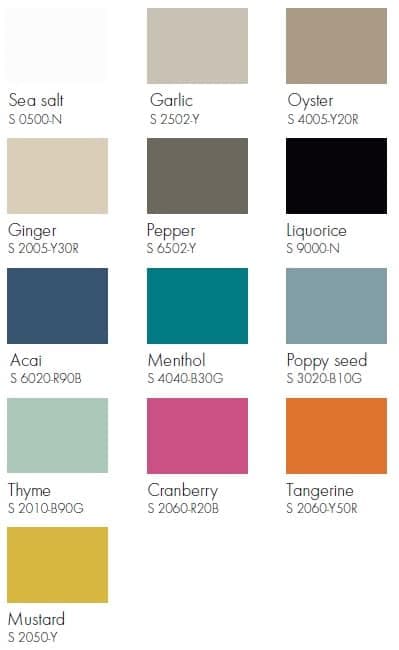 Texona kleuren