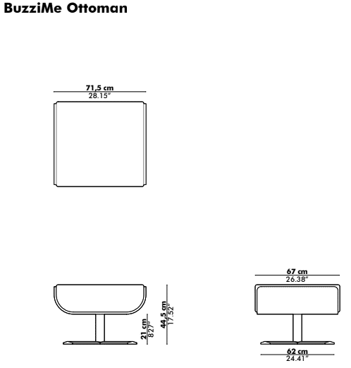 BuzziMe Ottoman tekening