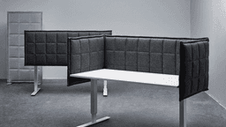Abstracta Stitch Table - Gestoffeerd akoestisch bureauscherm