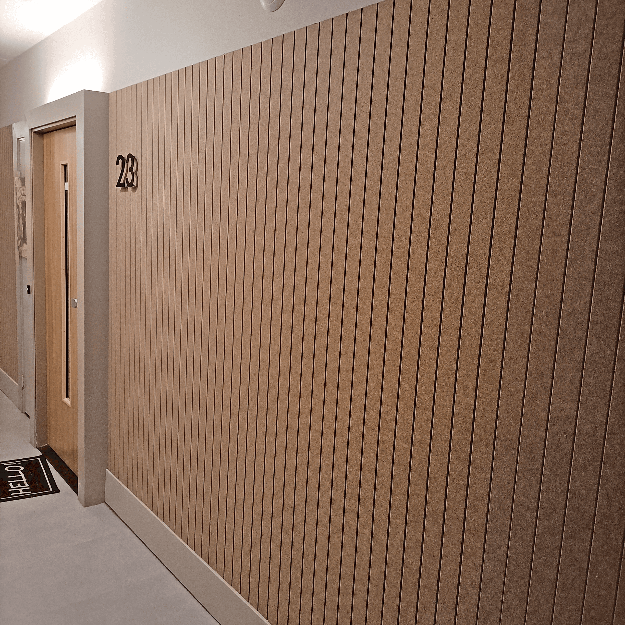 EASYfelt - PET-vilt 9 mm - Wandvullende wanddecoratie