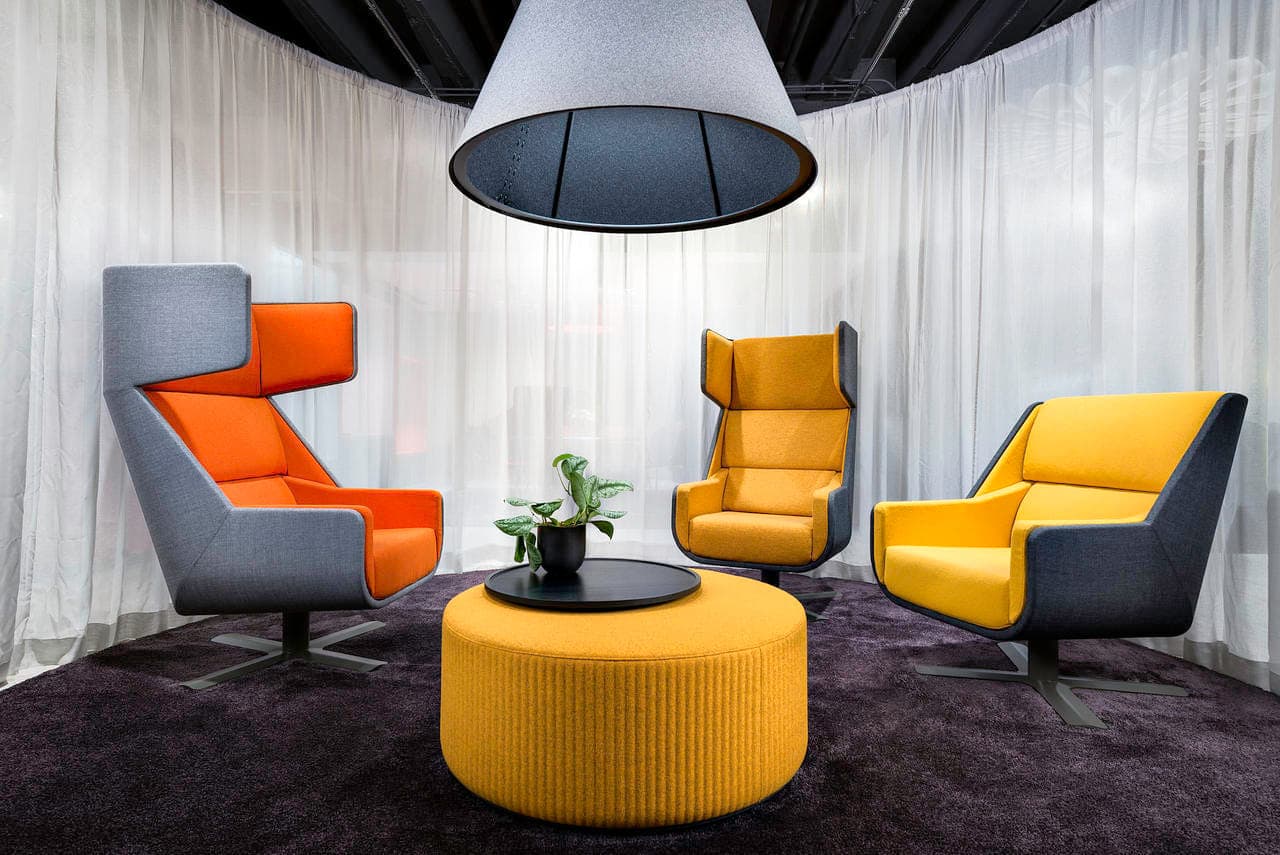 Zachte en comfortabele fauteuil met absorberende functie