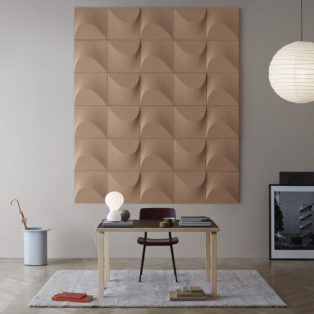 Sahara akoestisch wandpaneel kurk van Abstracta