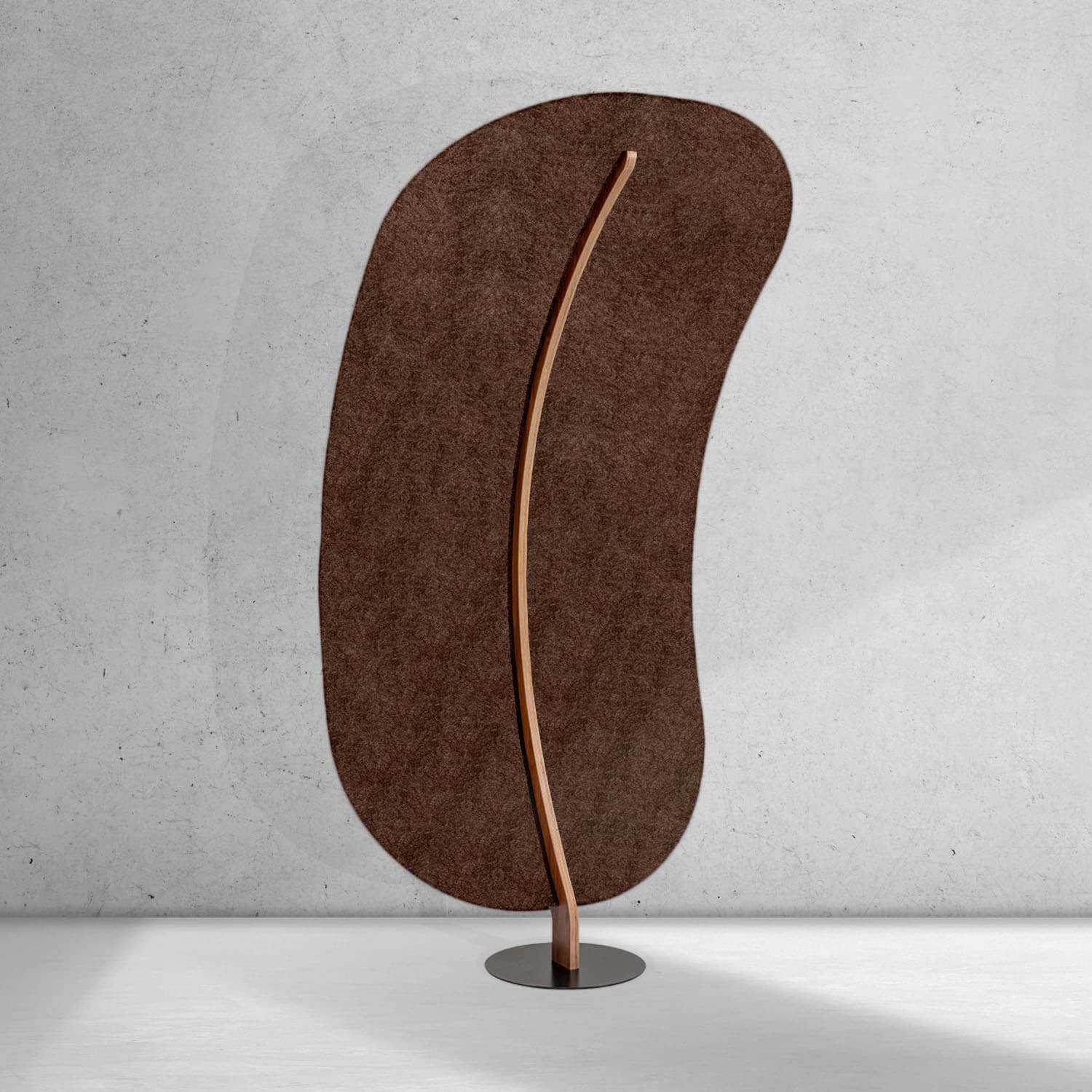 EASYfelt LeaveMe Oblong walnut brown - akoestische roomdivider