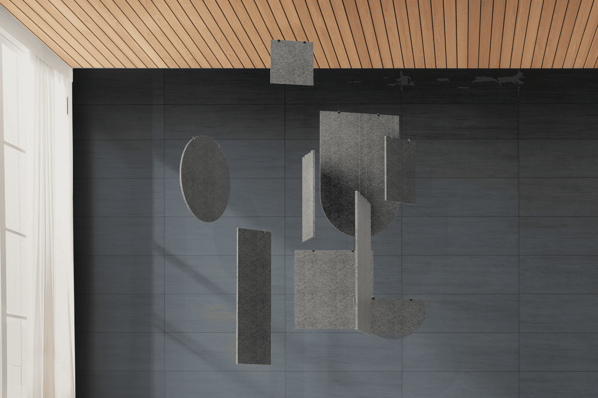 EASYfelt baffle elements - akoestische baffles - PET-vilt