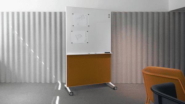 Akoestisch whiteboard - kantooromgeving