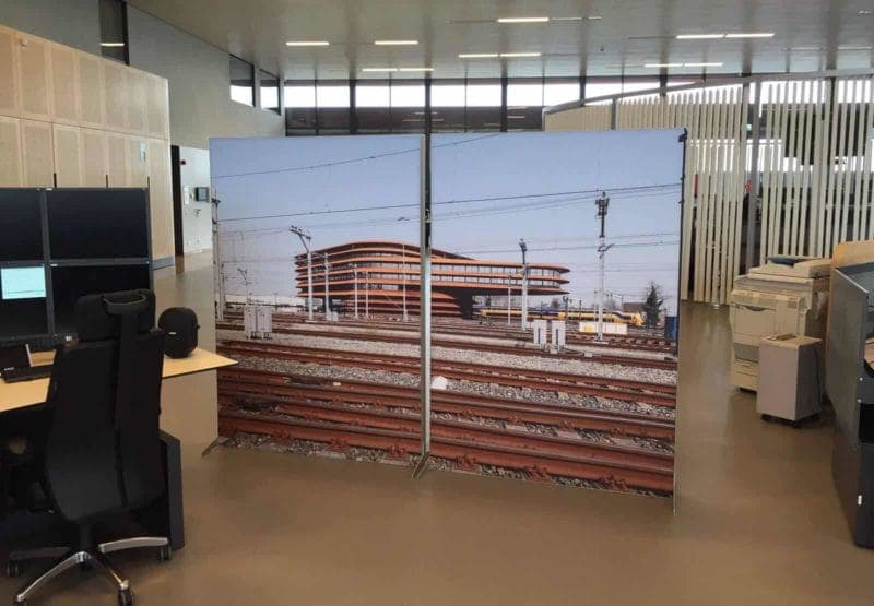 Akoestisch scherm met foto naar keuze